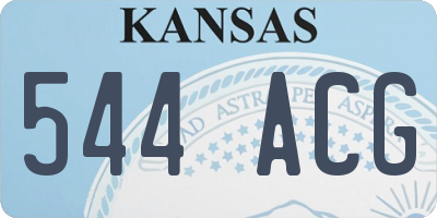 KS license plate 544ACG
