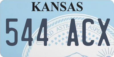 KS license plate 544ACX