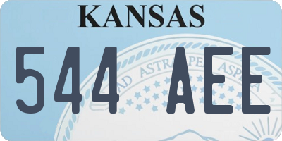 KS license plate 544AEE