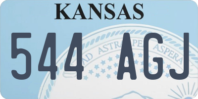KS license plate 544AGJ