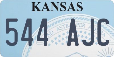 KS license plate 544AJC