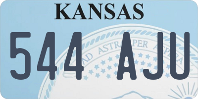 KS license plate 544AJU