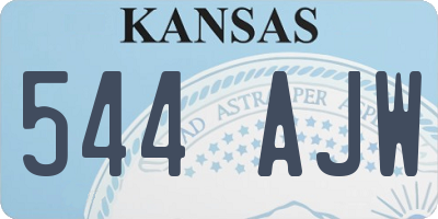 KS license plate 544AJW
