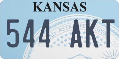 KS license plate 544AKT