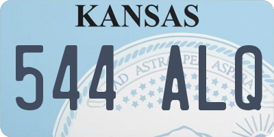 KS license plate 544ALQ