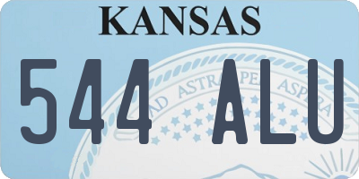 KS license plate 544ALU