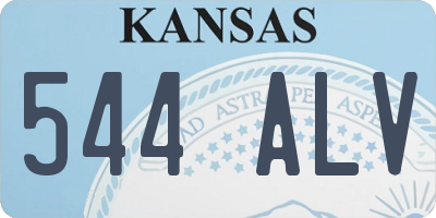 KS license plate 544ALV
