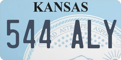 KS license plate 544ALY