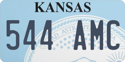 KS license plate 544AMC
