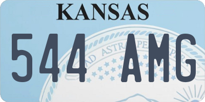 KS license plate 544AMG