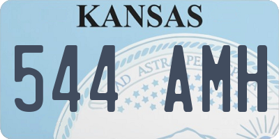 KS license plate 544AMH