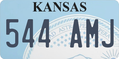 KS license plate 544AMJ