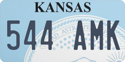 KS license plate 544AMK