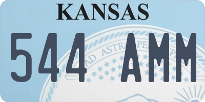 KS license plate 544AMM