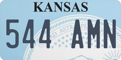 KS license plate 544AMN