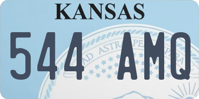 KS license plate 544AMQ