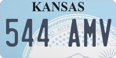 KS license plate 544AMV