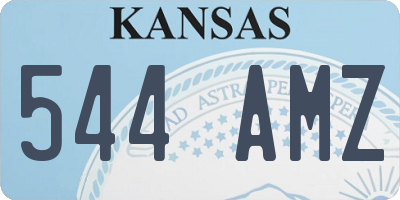 KS license plate 544AMZ