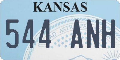 KS license plate 544ANH