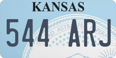 KS license plate 544ARJ