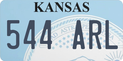 KS license plate 544ARL
