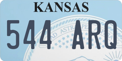 KS license plate 544ARQ