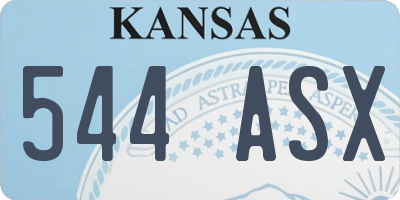 KS license plate 544ASX