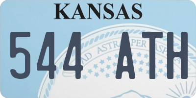 KS license plate 544ATH