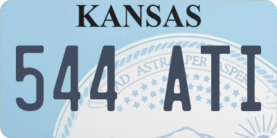 KS license plate 544ATI