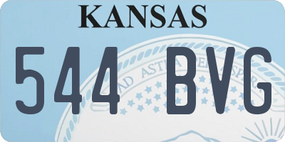KS license plate 544BVG