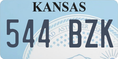 KS license plate 544BZK