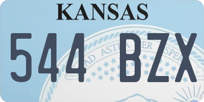 KS license plate 544BZX