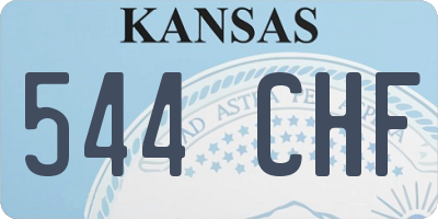 KS license plate 544CHF