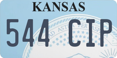 KS license plate 544CIP