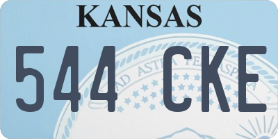 KS license plate 544CKE