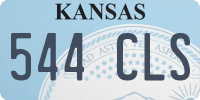 KS license plate 544CLS