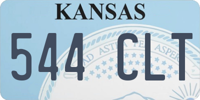 KS license plate 544CLT