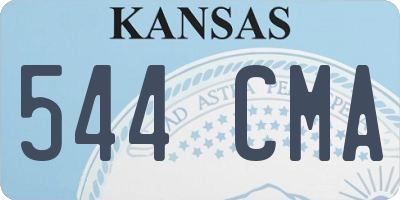 KS license plate 544CMA