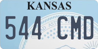 KS license plate 544CMD