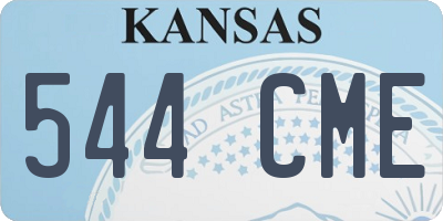 KS license plate 544CME