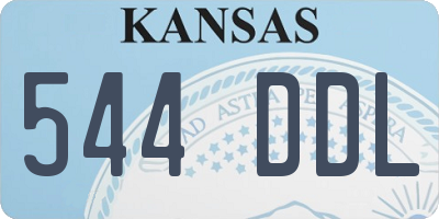 KS license plate 544DDL