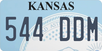 KS license plate 544DDM