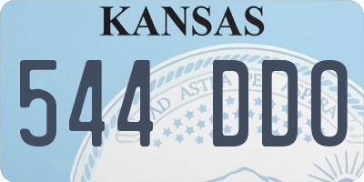 KS license plate 544DDO
