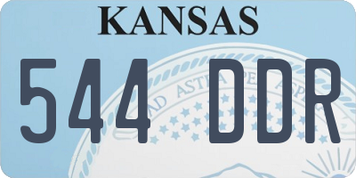 KS license plate 544DDR