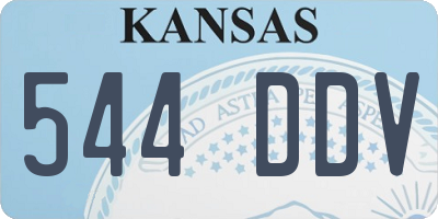 KS license plate 544DDV