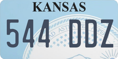 KS license plate 544DDZ