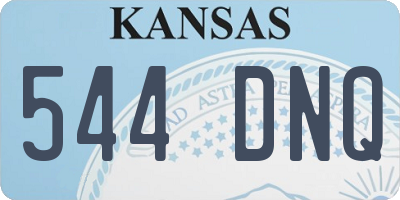 KS license plate 544DNQ