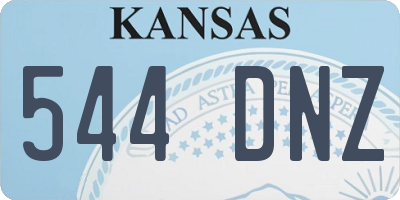 KS license plate 544DNZ