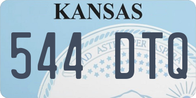 KS license plate 544DTQ