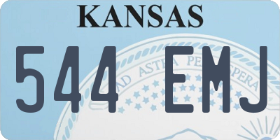KS license plate 544EMJ